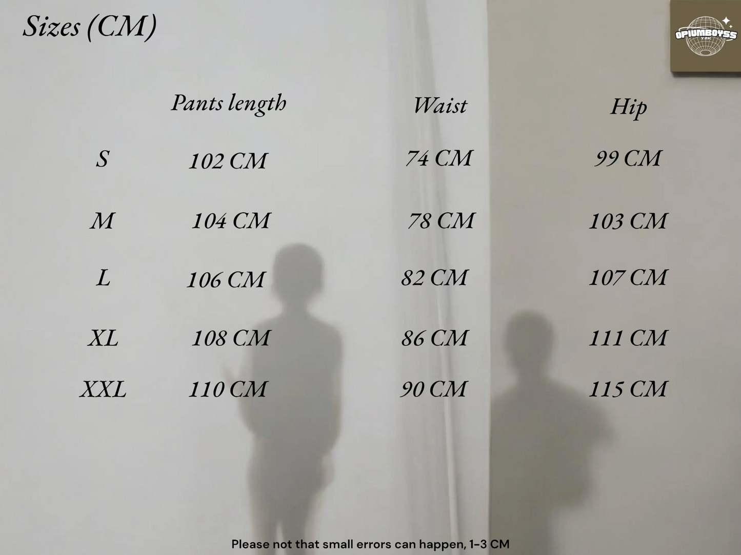 Baggy Jeans | Floral Pants, Size chart