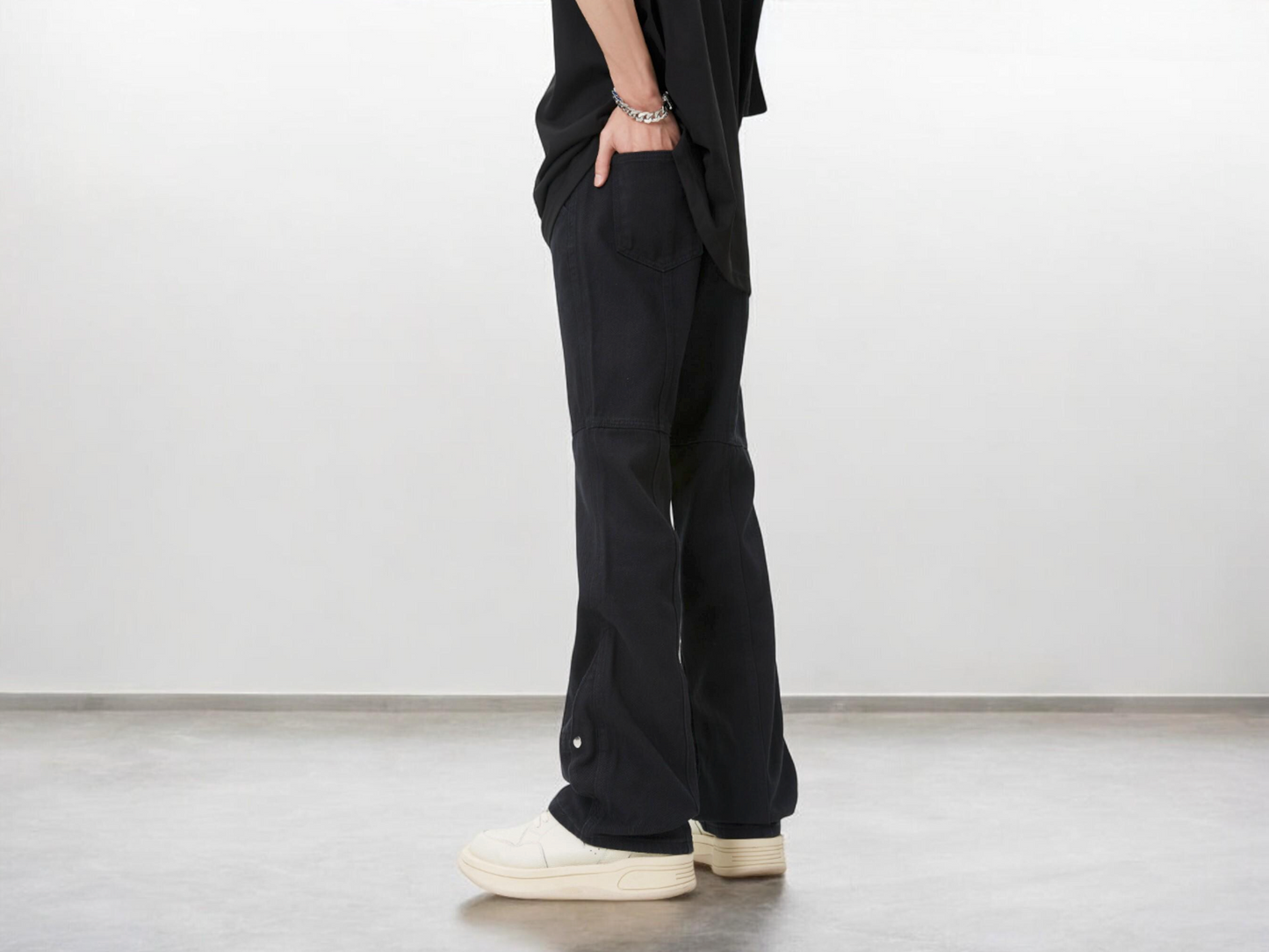 Vintage Baggy Pants - Black and White | Y2K Fashion