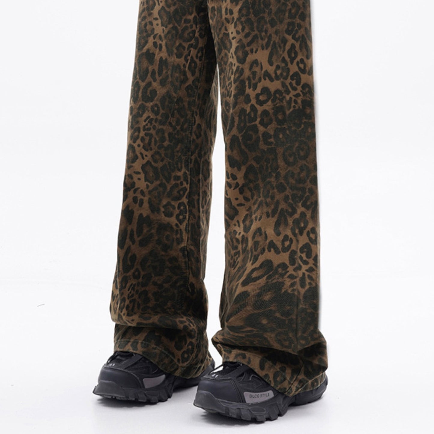 Leopard Print Pants | Y2K Aesthetic |  close up