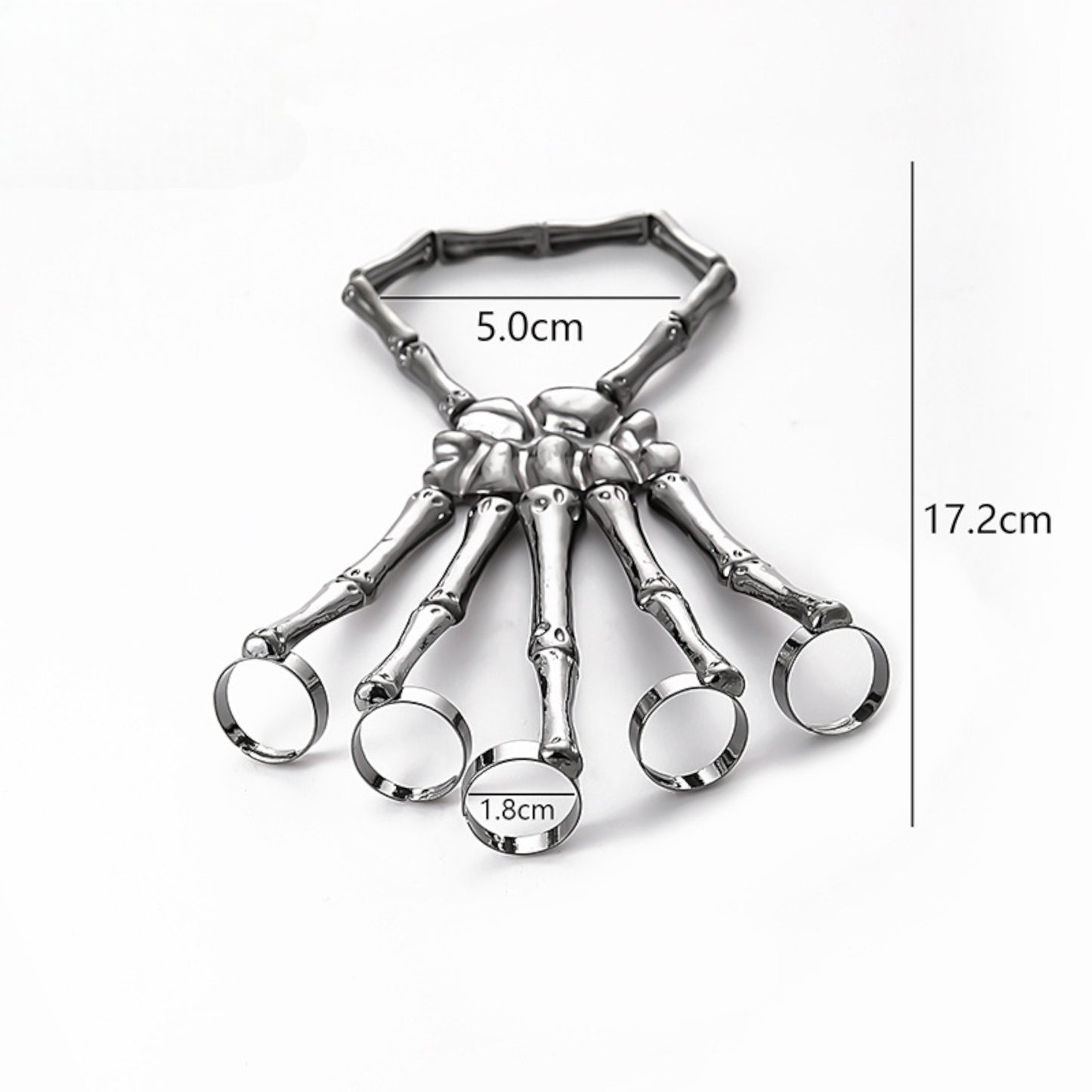 Hand Chains | Slave Bracelet | Y2k Aesthetic | Size Chart