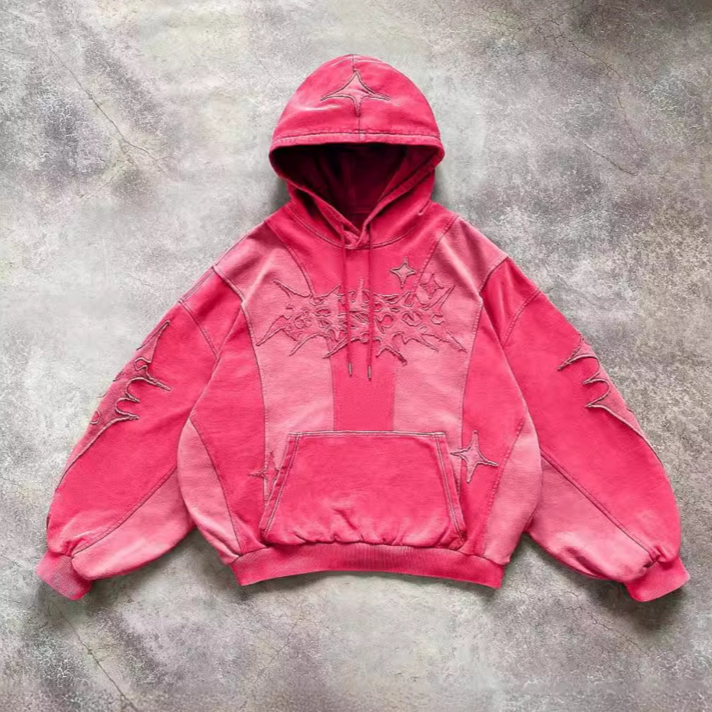 Y2K Hoodie | Y2K Aesthetic | Light Pink | Front Angle