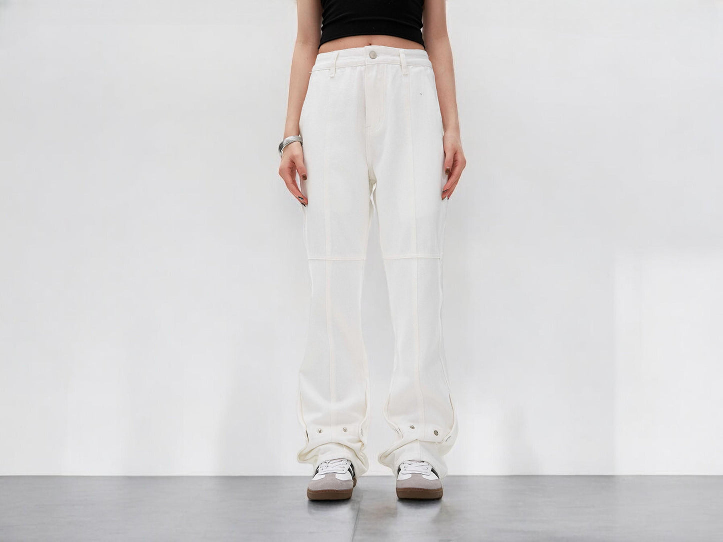 Vintage Baggy Pants - Black and White | Y2K Fashion