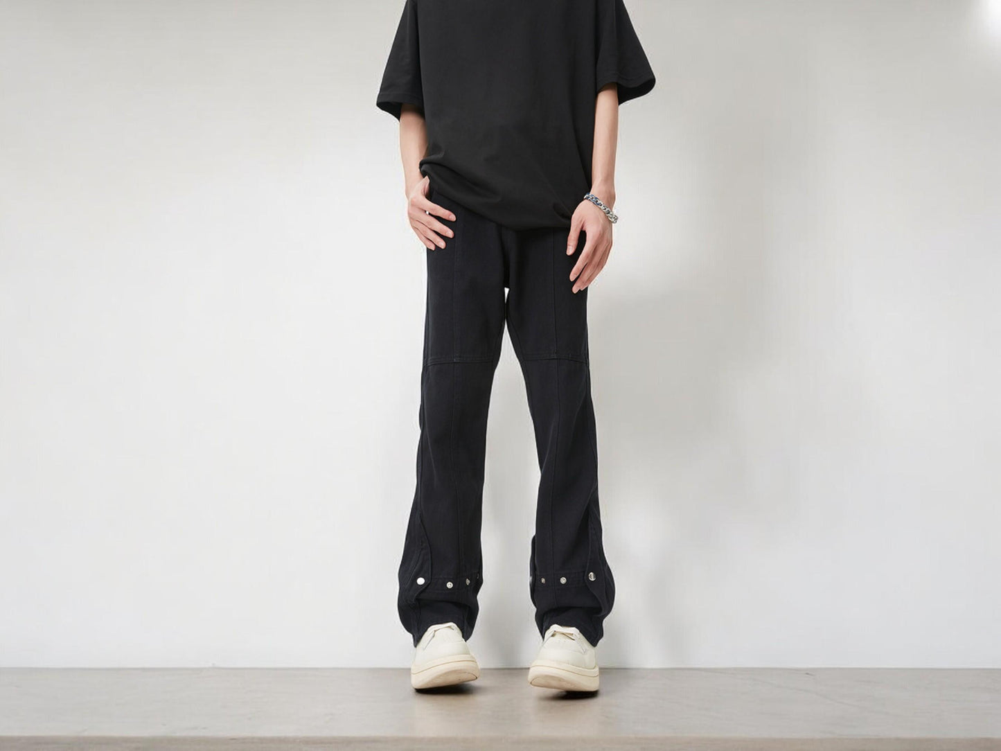 Vintage Baggy Pants - Black and White | Y2K Fashion