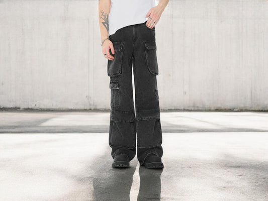 Cargo Pants Black, Front side
