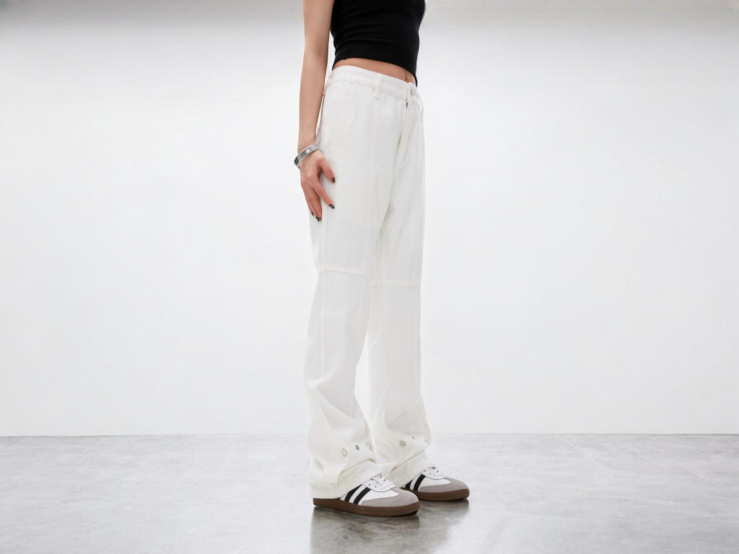 Vintage Baggy Pants - Black and White | Y2K Fashion