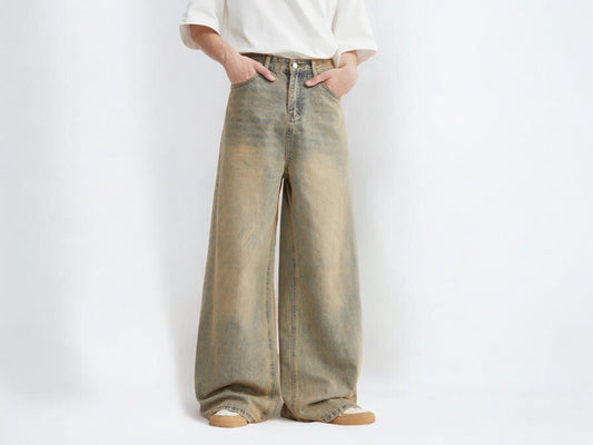 Vintage Washed Baggy Jeans | Y2K Aesthetic