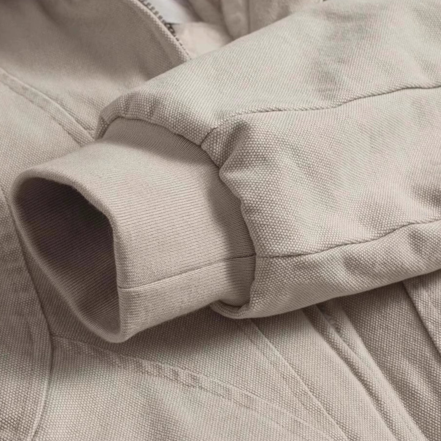 Padded Jacket | White | Y2K Aesthetic | sleeve close up