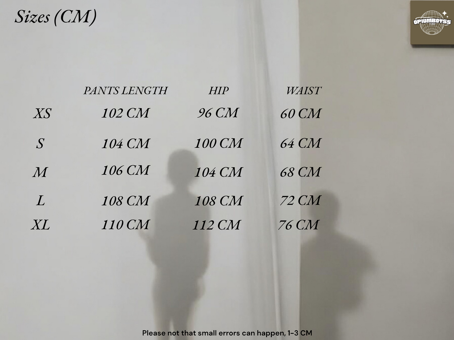 Vintage Denim Jeans | Y2K Aesthetic | Size chart